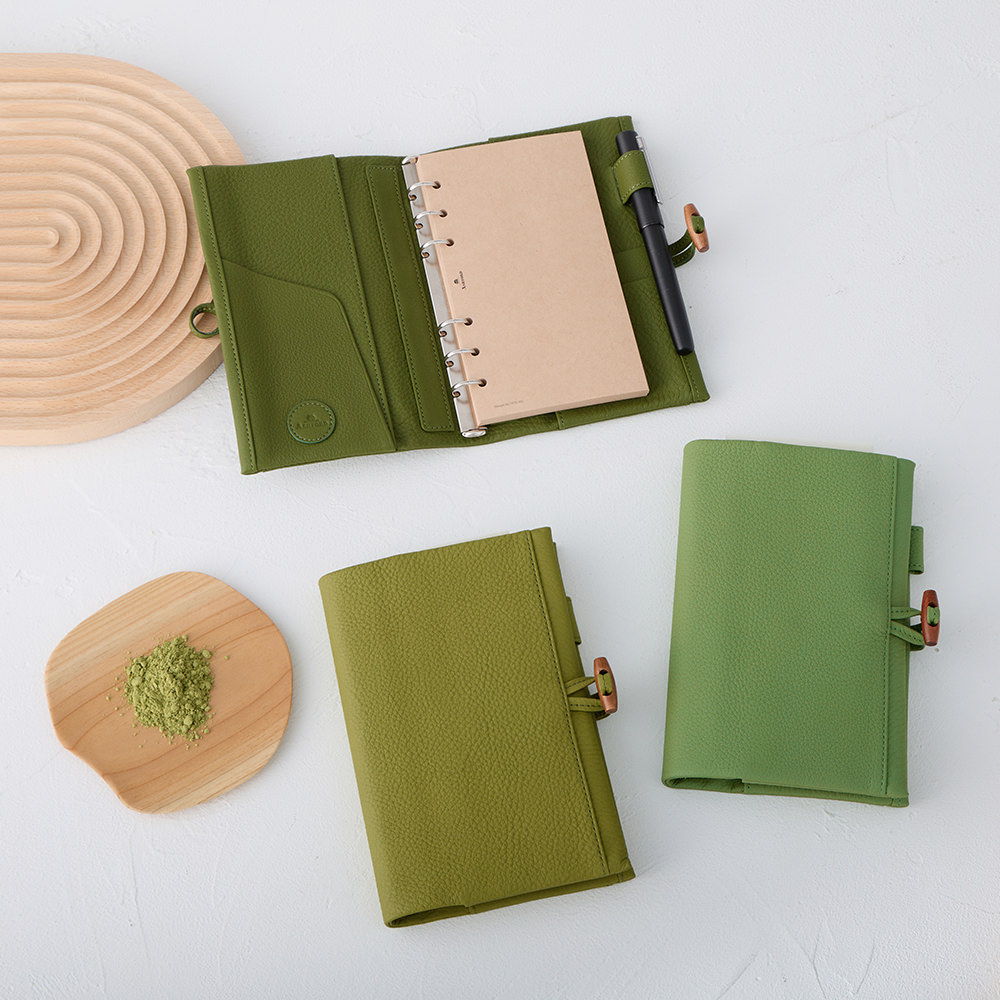 抹茶 BIBLE 15mm ﾄｸﾞﾙ留め[7305] システム手帳商品一覧 ASHFORD