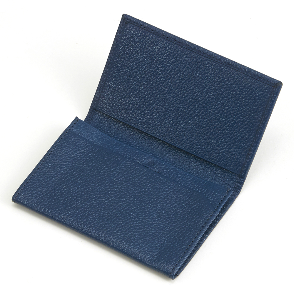 Color Chart 名刺入れ Navy 紺色 新品未使用* カラー＆チェック 名刺入れ NYK442 - バッグ・財布・革小物 の